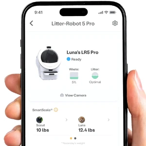 Самоочищающийся лоток для кошек Whisker Litter-Robot 5 Pro Black с Wi-Fi и контролем запаха - Фото 4