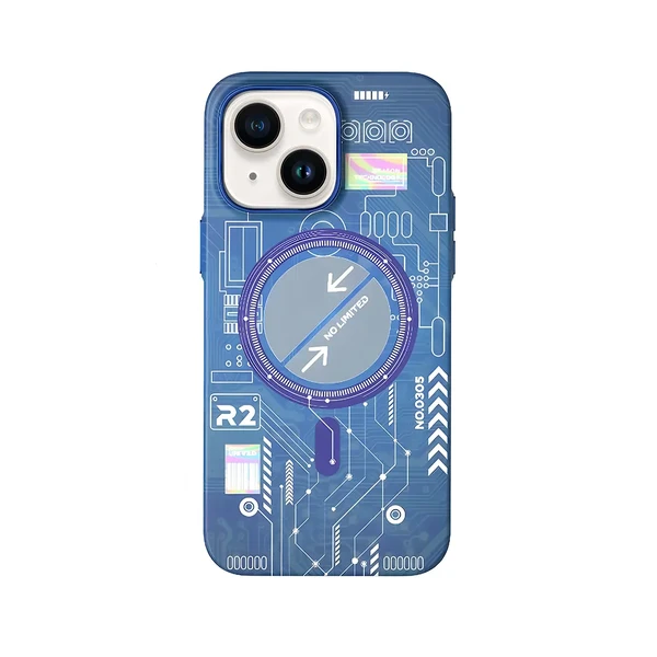 Люминесцентный чехол для iPhone 14 Plus | iLoungeMax Funda MagSafe Blue в Сумах