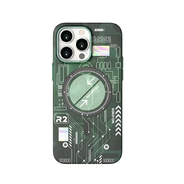 Люминесцентный чехол для iPhone 14 Pro Max | iLoungeMax Funda MagSafe Green в Харькове