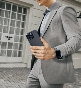 Противоударный чехол Pitaka MagEZ Case 4 Twill 600D Black/Grey для iPhone 15 Pro Max - Фото 8