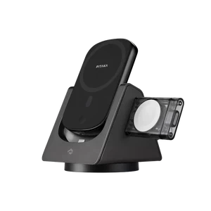 Док-станція 3 в 1 для iPhone/AirPods/Apple Watch з повербанком MagSafe 4000mAh | Pitaka MagEZ Slider 2 - Фото 2