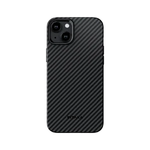 Протиударний чохол Pitaka MagEZ Case Pro 4 Twill 1500D Black/Grey для iPhone 15 Plus