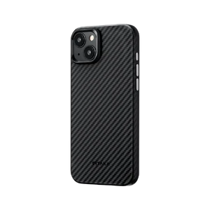 Противоударный чехол Pitaka MagEZ Case Pro 4 Twill 1500D Black/Grey для iPhone 15 Plus - Фото 2