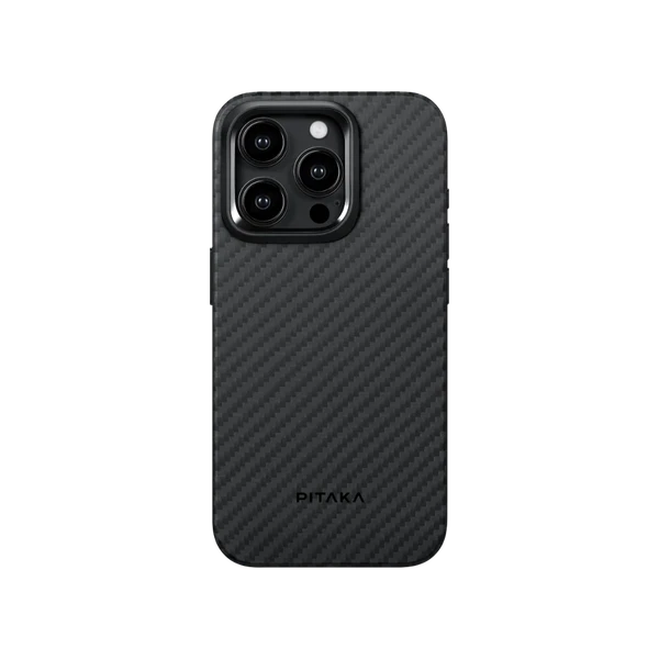 Протиударний чохол Pitaka MagEZ Case Pro 4 Twill 1500D Black/Grey для iPhone 15 Pro