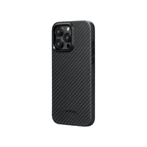 Противоударный чехол Pitaka MagEZ Case Pro 4 Twill 1500D Black/Grey для iPhone 15 Pro - Фото 2