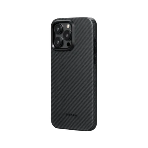 Противоударный чехол Pitaka MagEZ Case Pro 4 Twill 1500D Black/Grey для iPhone 15 Pro Max - Фото 2