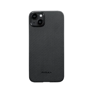 Противоударный чехол Pitaka MagEZ Case 4 Twill 600D Black/Grey для iPhone 15 Plus KI1501MA - Фото 1