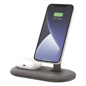 Док-станция MOMAX Q.Mag Dual Magnetic Wireless Charging Stand MagSafe для iPhone | AirPods - Фото 2