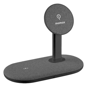 Док-станція MOMAX Q. Mag Dual Magnetic Wireless Charging Stand MagSafe для iPhone | AirPods
