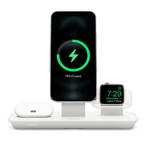 Док-станція MagSafe Mophie 3-in-1 Wireless Charging Stand (HPP82) для iPhone | Apple Watch | AirPods (Вітринний зразок)