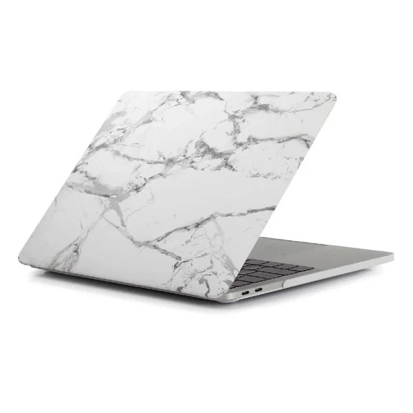 Мармуровий чохол iLoungeMax Marble White | Gray для MacBook Air 13" (M1 | 2020 | 2019 | 2018)