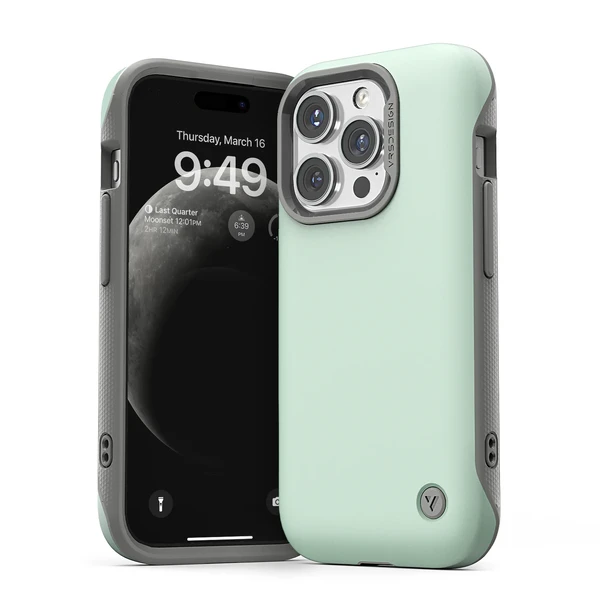 Противоударный чехол с MagSafe VRS Design Case Terra Guard Modern Marine Green для iPhone 15 Pro Max
