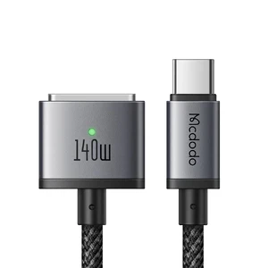 Зарядний кабель Mcdodo Flash Magnetic Cable USB-C to Magsafe 3 with LED 140W (2m) CA-1470 - Фото 1