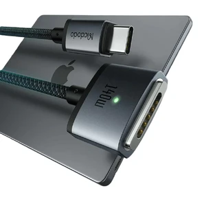 Зарядний кабель Mcdodo Flash Magnetic Cable USB-C to Magsafe 3 with LED 140W (2m) - Фото 5
