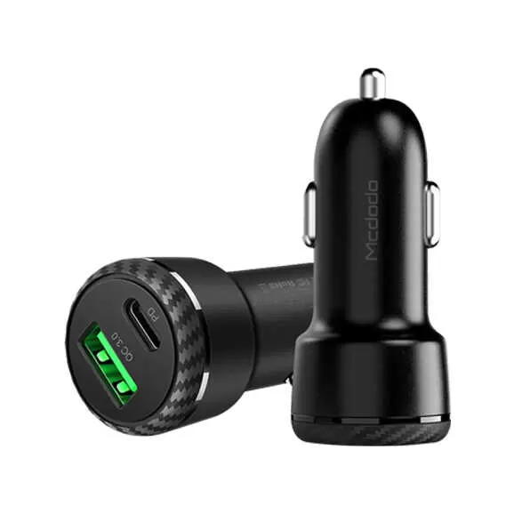 Автомобильная зарядка Mcdodo LB Series PD Car Charger Type-C + Quick Charge 3.0 38W Black