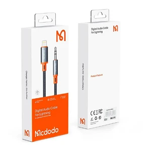 Адаптер (перехідник) Mcdodo Digital Audio Coiled Lightning to DC3.5 (1.2 m) - Фото 2
