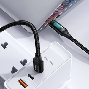 Нейлоновий кабель з дисплеєм Mcdodo PD 100W USB-C to USB-C Digital HD (1.2 m) - Фото 3