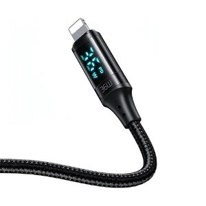 Нейлоновий кабель з дисплеем Mcdodo PD 36W USB-C to Lightning Digital Display (1.2m) - Фото 2