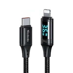 Нейлоновий кабель з дисплеем Mcdodo PD 36W USB-C to Lightning Digital Display (1.2m) - Фото 4
