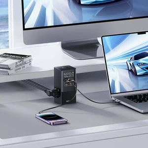 Сетевой удлинитель с быстрой зарядкой Baseus PowerCombo 100W, AC+USB A+USB Type-C+PD - Фото 3