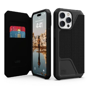 Чохол-книжка UAG Metropolis Series Kevlar Black для iPhone 14 Pro - Фото 3
