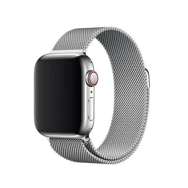 Ремінець iLoungeMax Milanese Loop Silver для Apple Watch 41mm | 40mm | 38mm  OEM