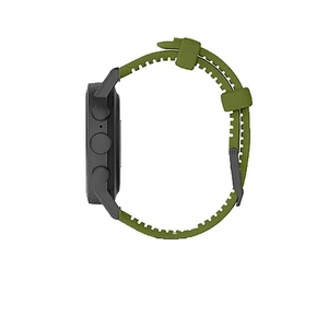 Смарт-часы Misfit Vapor X 42mm Gunmetal с зеленым силиконовым ремешком - Фото 2