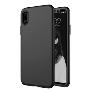 Чохол із захисним склом MOFI Full Cover 360 Black для iPhone X | XS
