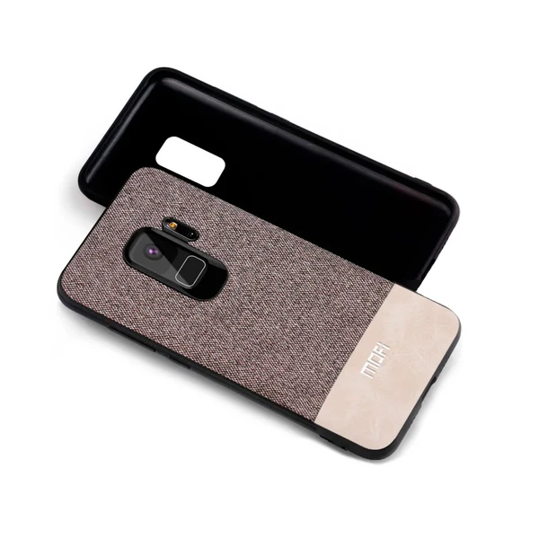 Тканинний чохол MOFI Gray | White для Samsung Galaxy S9