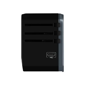 Зарядное устройство Momax 1-World AC Travel Adapter USB Type-C + 4 USB Black - Фото 3