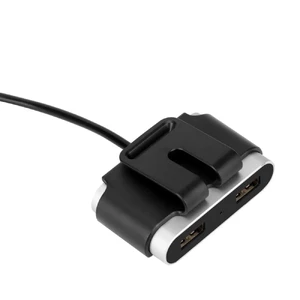 Автозарядка с удлинителем Momax UC6 Dual USB Extension Hub Silver - Фото 9