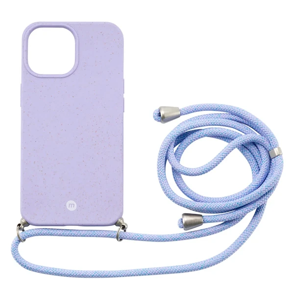 Силіконовий чохол з ремінцем Momax CrossBody Purple для iPhone 13