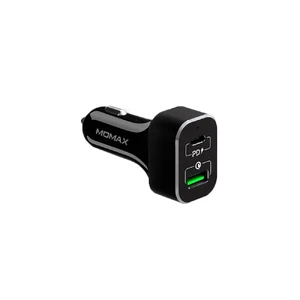 Автомобильное зарядное устройство Momax Dual-port Fast Car Charger 63W