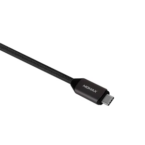 Нейлоновый кабель Momax Elite Link Black USB Type-C 1m - Фото 4