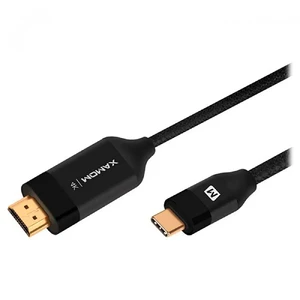 Нейлоновий кабель Momax Elite Link Black USB Type-C to HDMI 2m - Фото 3