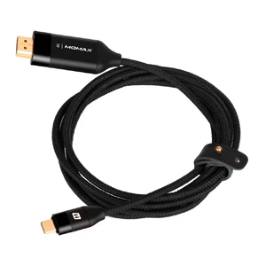Нейлоновий кабель Momax Elite Link Black USB Type-C to HDMI 2m DTH1D - Фото 1