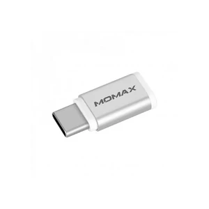 Перехідник Momax Micro USB to USB Type-C Adapter Silver - Фото 3