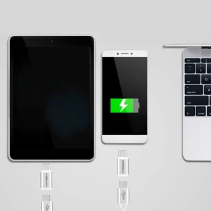 Перехідник Momax Micro USB to USB Type-C Adapter Silver - Фото 6