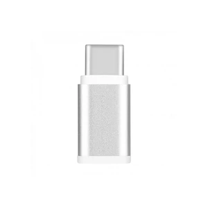 Перехідник Momax Micro USB to USB Type-C Adapter Silver - Фото 2