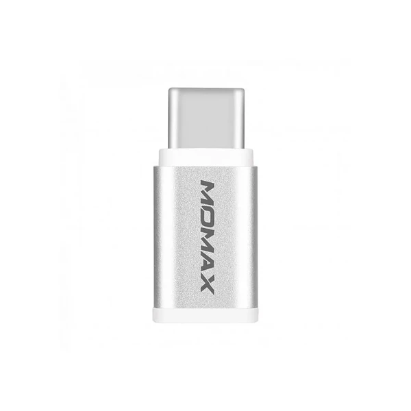 Перехідник Momax Micro USB to USB Type-C Adapter Silver