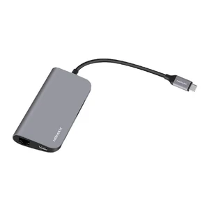 Алюминиевый концентратор Momax One Link 8-in-1 Type-C Hub DHC6A - Фото 1