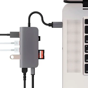 Алюминиевый концентратор Momax One Link 8-in-1 Type-C Hub - Фото 3