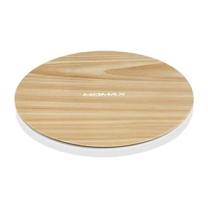 Быстрая беспроводная зарядка Momax Q.Pad Max Wooden 15W UD12Y - Фото 1