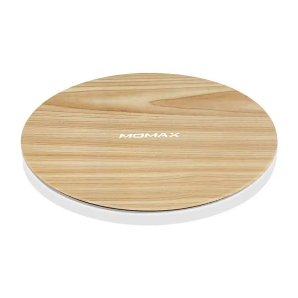 Быстрая беспроводная зарядка Momax Q.Pad Max Wooden 15W