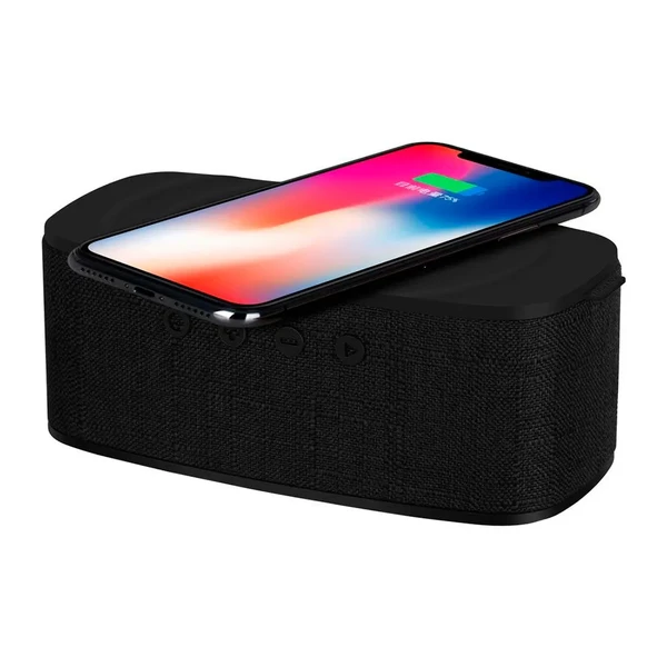 Портативна колонка з бездротовою зарядкою Momax Q.Zonic Black