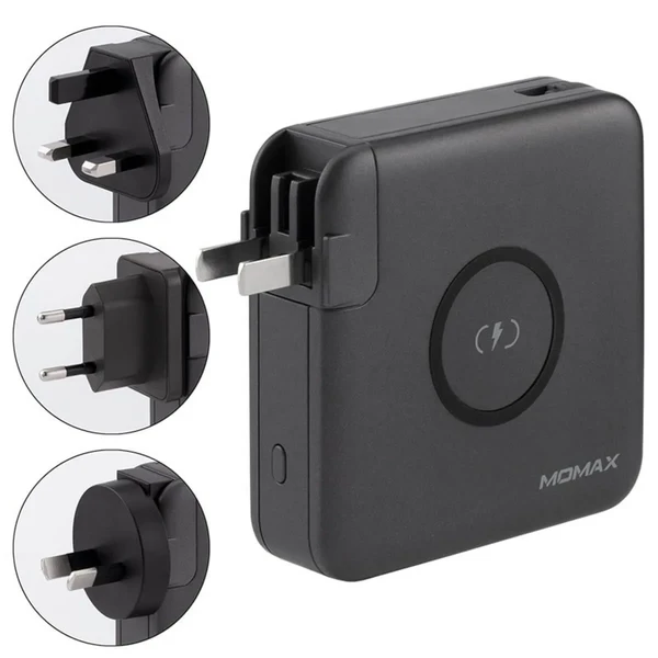 Універсальний зарядний пристрій Momax Q.Power Plug Wireless Portable PD Charger Black