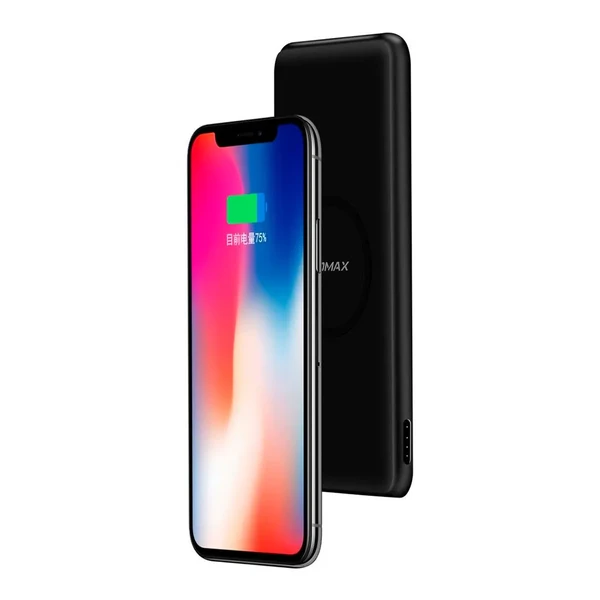 Повербанк з бездротовою зарядкою Momax Q.Power Slim 5000mAh Black в Запоріжжі