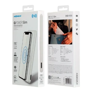 Повербанк с беспроводной зарядкой Momax Q.Power Slim 5000mAh White - Фото 7
