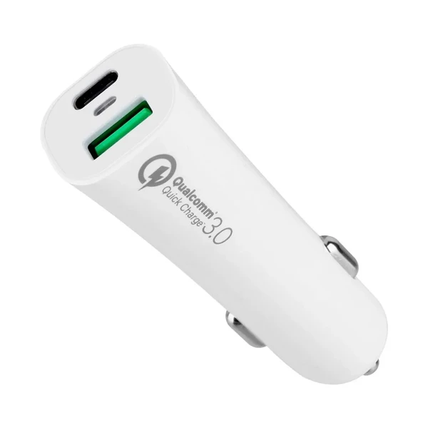 Быстрая автозарядка Momax UC8 White