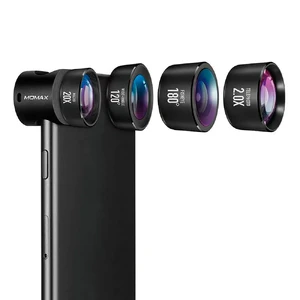 Універсальний об'єктив Momax X-Lens Pro Set 4 in 1 Premium Lens Kit Black